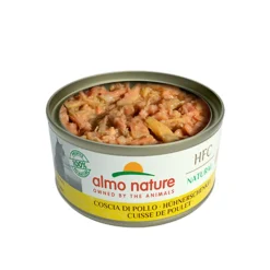 24x Almo Nature HFC Natural Kattenvoer Nat Blikje Kippenboutvlees 70 gr
