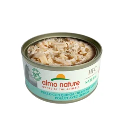24x Almo Nature HFC Natural Kattenvoer Nat Blikje Kip met Quinoa 70 gr