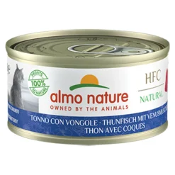 24x Almo Nature HFC Natural Kattenvoer Nat Blikje Tonijn & Mosselen 70 gr