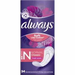 8x Always Inlegkruisjes DailyFresh Normal 34 stuks
