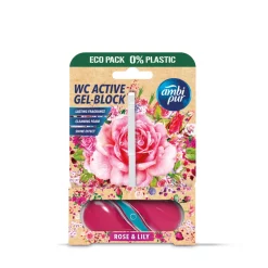 8x Ambi Pur Toiletblok Roos & Lelie