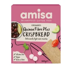 3x Amisa Quinoa Crispbread Biologisch en Glutenvrij 100 gr