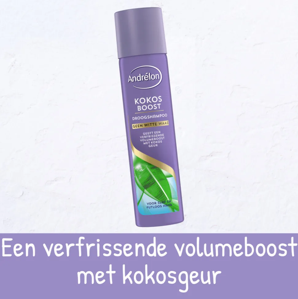 6x Andrélon Droogshampoo Kokos Boost 245 ml