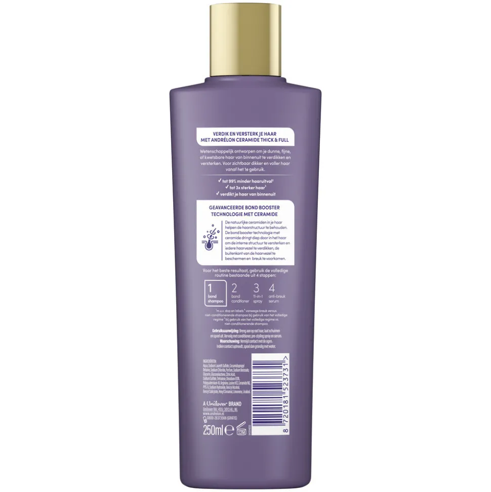 6x Andrélon Pro-Care Shampoo Ceramide Thick & Full 250 ml