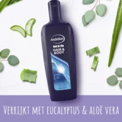 6x Andrélon Shampoo Hair & Body For Men 300 ml