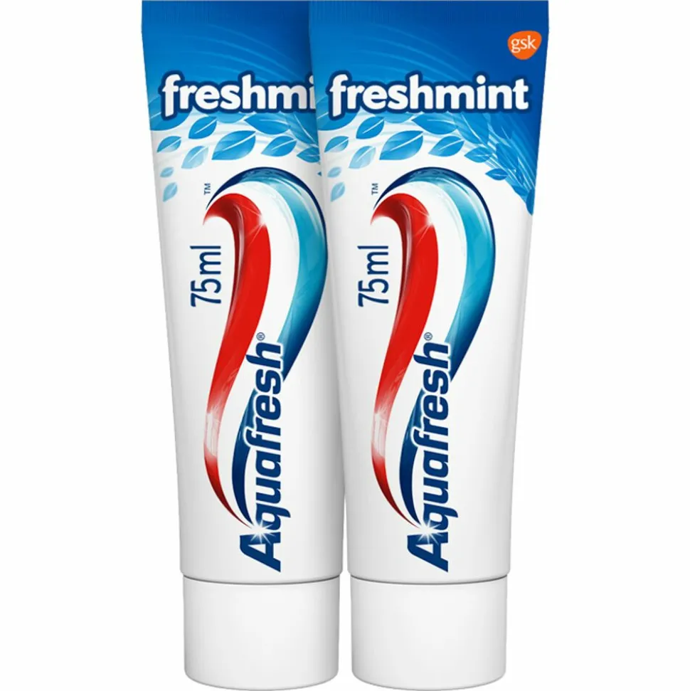 3x Aquafresh Tandpasta Freshmint 3in1 Gezonde Tanden 2 x 75 ml
