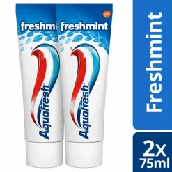 3x Aquafresh Tandpasta Freshmint 3in1 Gezonde Tanden 2 x 75 ml