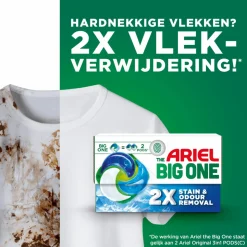 4x Ariel 3in1 Wasmiddel Pods The Big One Alpine 15 stuks