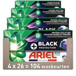 4x Ariel 4in1 Wasmiddel Pods Revitablack 26 stuks
