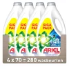 4x Ariel Vloeibaar Wasmiddel +Actieve Odor Defense 70 Wasbeurten 3,15 liter