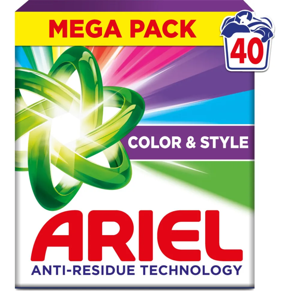 5x Ariel Waspoeder Color 40 Wasbeurten 2,2 kg