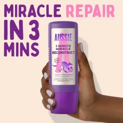 6x Aussie Haarmasker 3 Minute Miracle Reconstructor Intensieve Vegan Haarverzorging 225 ml
