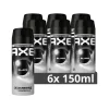 6x Axe Anti-Transpirant Spray Black 150 ml