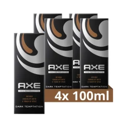 4x Axe Dark Temptation Eau de Toilette 100 ml