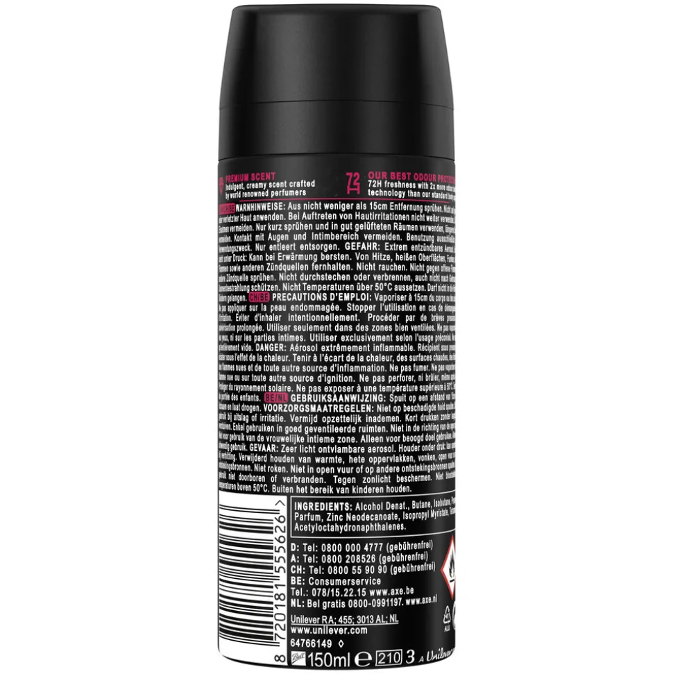 6x Axe Deodorant Bodyspray Cherry Fizz 150 ml