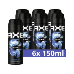 6x Axe Deodorant Bodyspray Click 150 ml