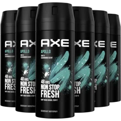 6x Axe Deodorant Bodyspray Apollo 150 ml