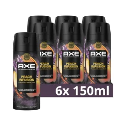 6x Axe Deodorant Bodyspray Peach Infusion 150 ml