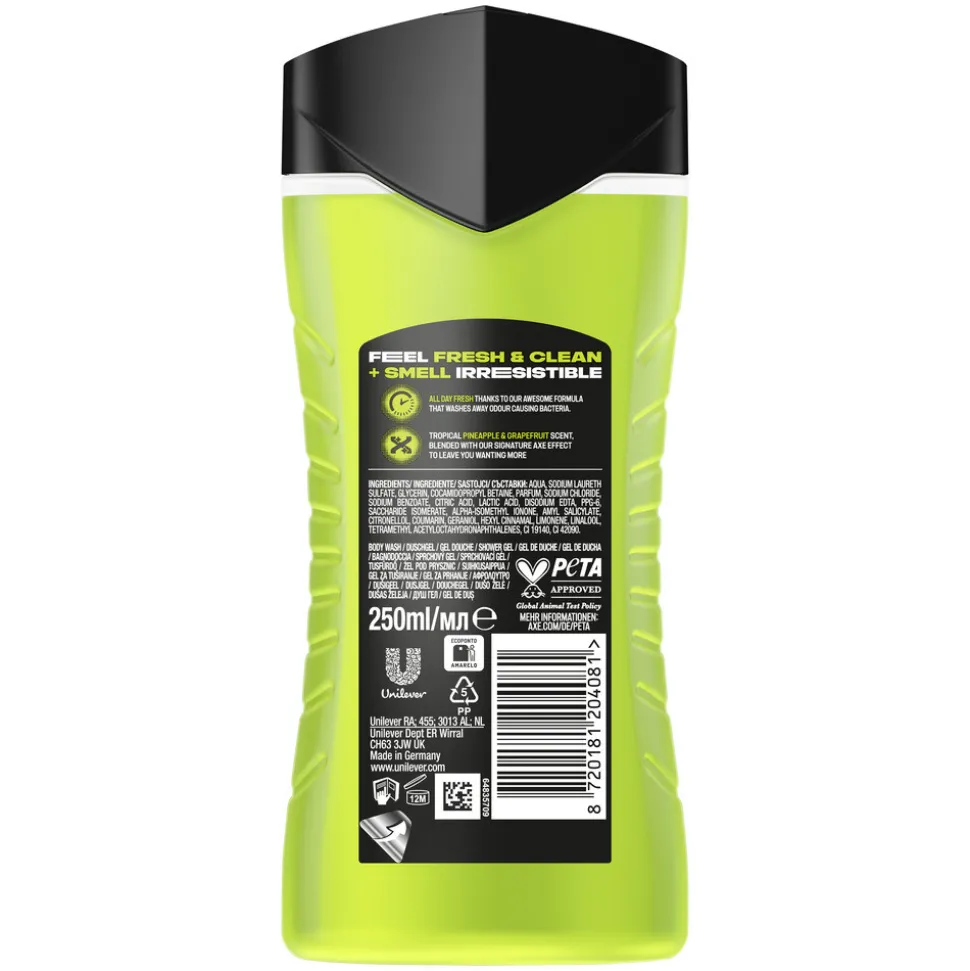 6x Axe 3-in-1 Douchegel Epic Fresh 250 ml