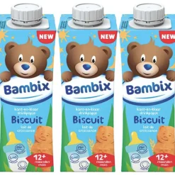 3x Bambix Drinkpap Koekjes 12+ mnd 750 ml