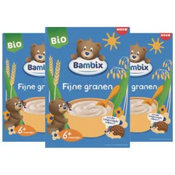 3x Bambix Fijne Granen 6M+ Bio Bib 180 gr