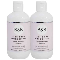 2x B&B Italiaanse Wasparfum Witte Musk 250 ml