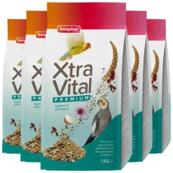 5x Beaphar XtraVital Grote Parkiet 1 kg