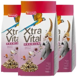 3x Beaphar XtraVital Papegaai 1 kg