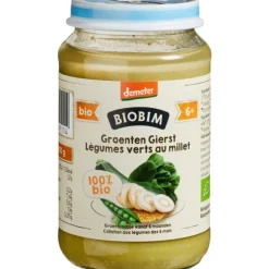 6x Biobim Groentehapje 6+ mnd Groenten & Gierst 190 gr