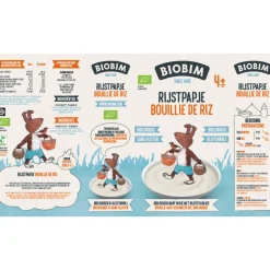 6x Biobim Papje 4+ mnd Rijstpapje 200 gr