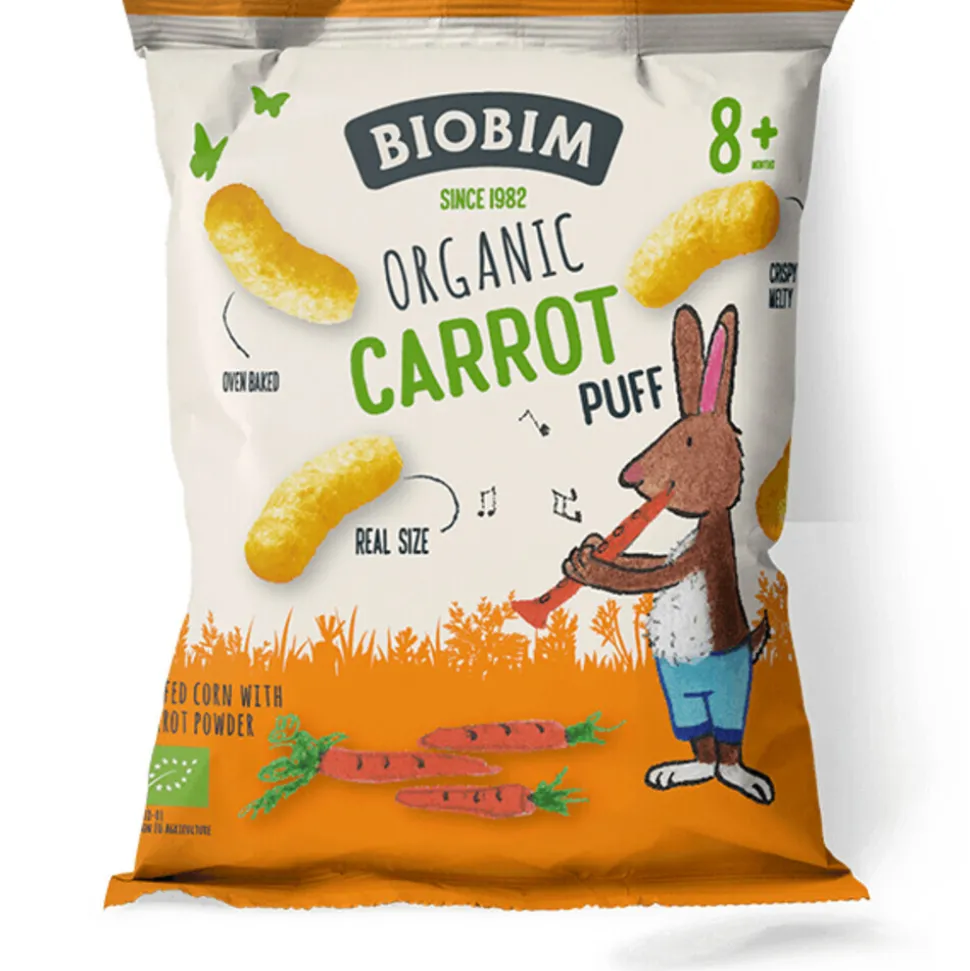 8x Biobim Puffs 8+ mnd Wortel 15 gr