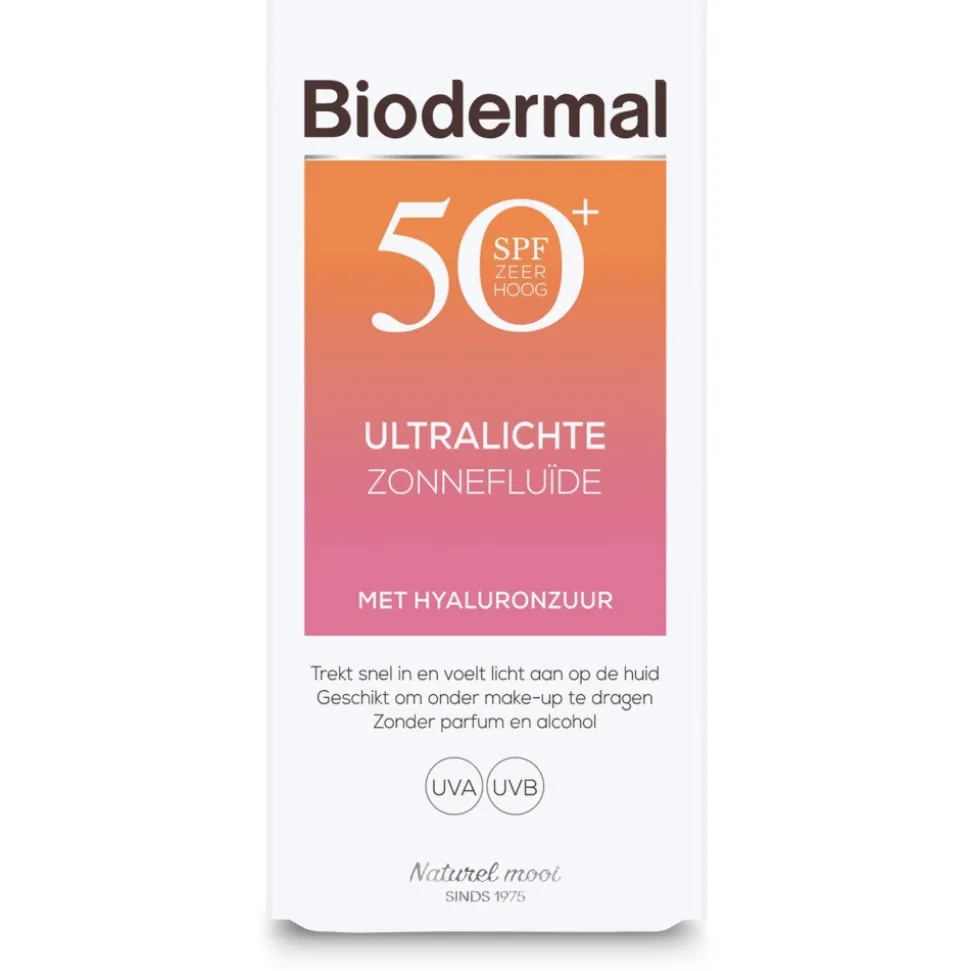 2x Biodermal Ultralichte Zonnefluide SPF 50+ 40 ml