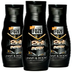 3x Body-X Fuze Douchegel Hair & Body Energy 300 ml