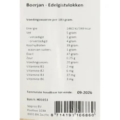 3x Boerjan Edelgistvlokken 200 gr