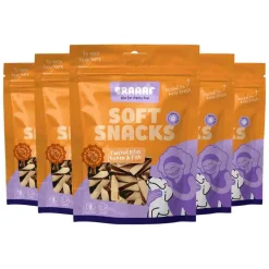 5x Braaaf Twisted Bites Hondensnack Kip - Vis 85 gr