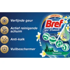 10x Bref Toiletblok Wellness Scents Calmness 2 stuks