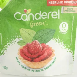 9x Canderel Green Stevia Crunchy 150 gr