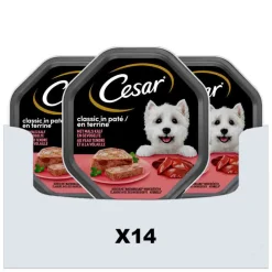 14x Cesar Classic Paté Kalf - Gevogelte 150 gr