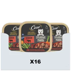 16x Cesar Natural Goodness Alu Paté Rund Graanvrij 100 gr
