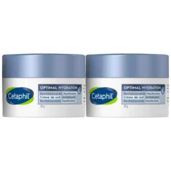 2x Cetaphil Optimal Hydration Herstellende Nachtcrème 48 gr