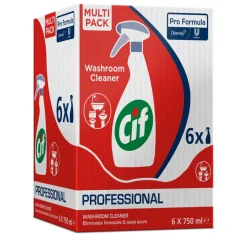 6x Cif Professional 2-in-1 Sanitairreiniger -en Ontkalker Pro Formula 750 ml
