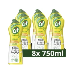 8x Cif Schuurmiddel Cream Citroen 750 ml
