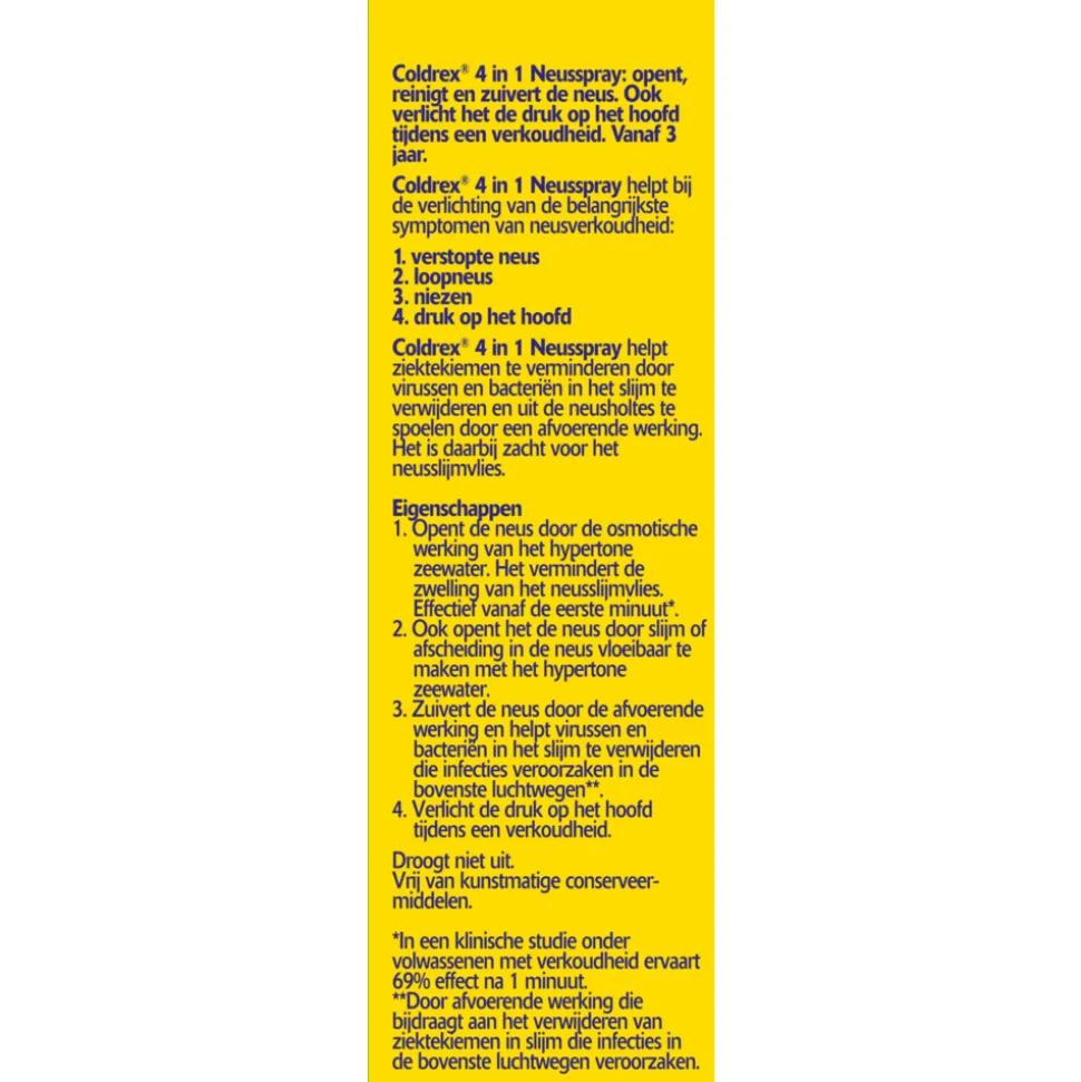 3x Coldrex Neusspray 4 in 1 20 ml