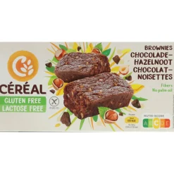4x Céréal Brownies Chocolade en Hazelnoot 150 gr
