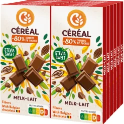 12x Céréal Chocolade Tablet Melk-Chocolade 85 gr