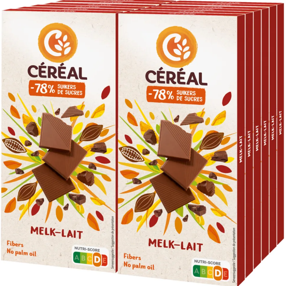 12x Céréal Chocoladetablet Melk 80 gr
