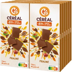 12x Céréal Chocoladetablet Praline 100 gr