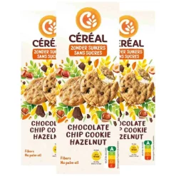 3x Céréal Chocolate Chip Cookie Hazelnoot 130 gr
