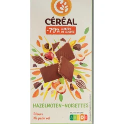 3x Céréal Chocotablet Hazelnoot 80 gr