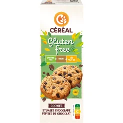 3x Céréal Cookies met stukjes Chocolade Glutenvrij en Lactosevrij 150 gr